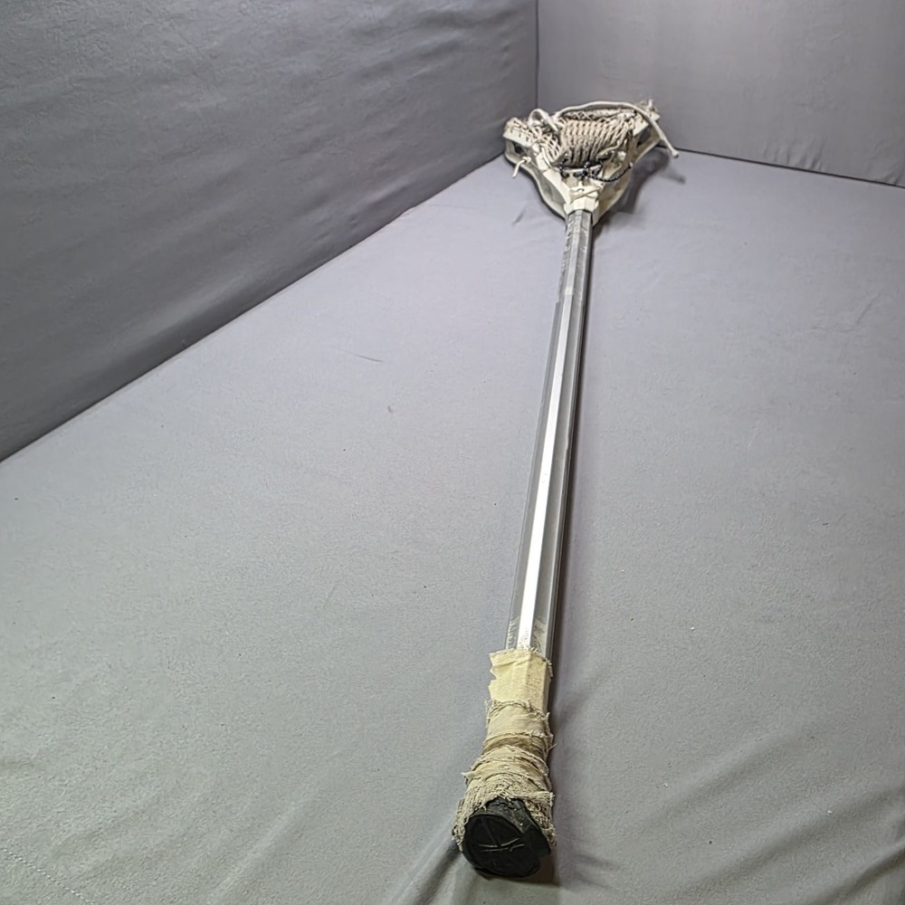 Brine Mens F-10 Powergrip Aluminum Lacrosse Stick 42" Silver White VGC - Picture 2 of 16